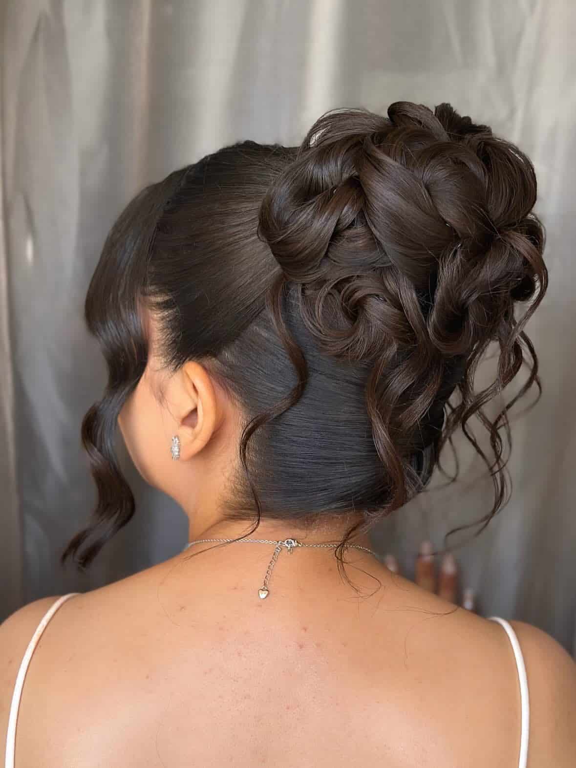 11. Twisted Updo Bun